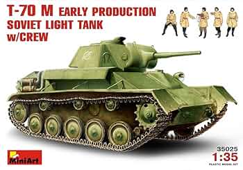 【専用】1/35スケール 軍用モデルキット 5点セット Amazon | ミニアート 1/35 T-70M軽戦車 ソビエト戦車兵5体付